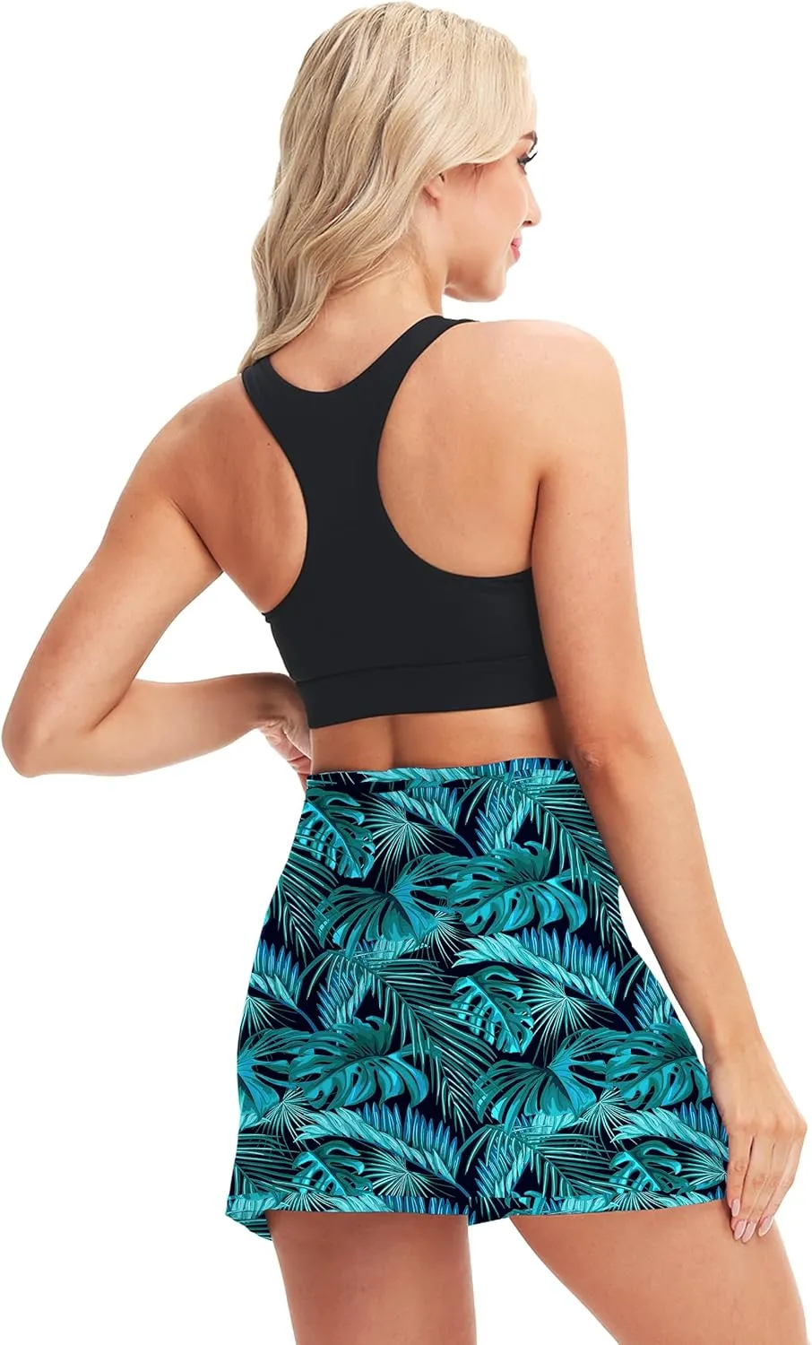 AOBUTE Womens Summer Upf 50  Beach Sarong Overlapped Side Tie Wrap Swim Skirt (No Briefs)