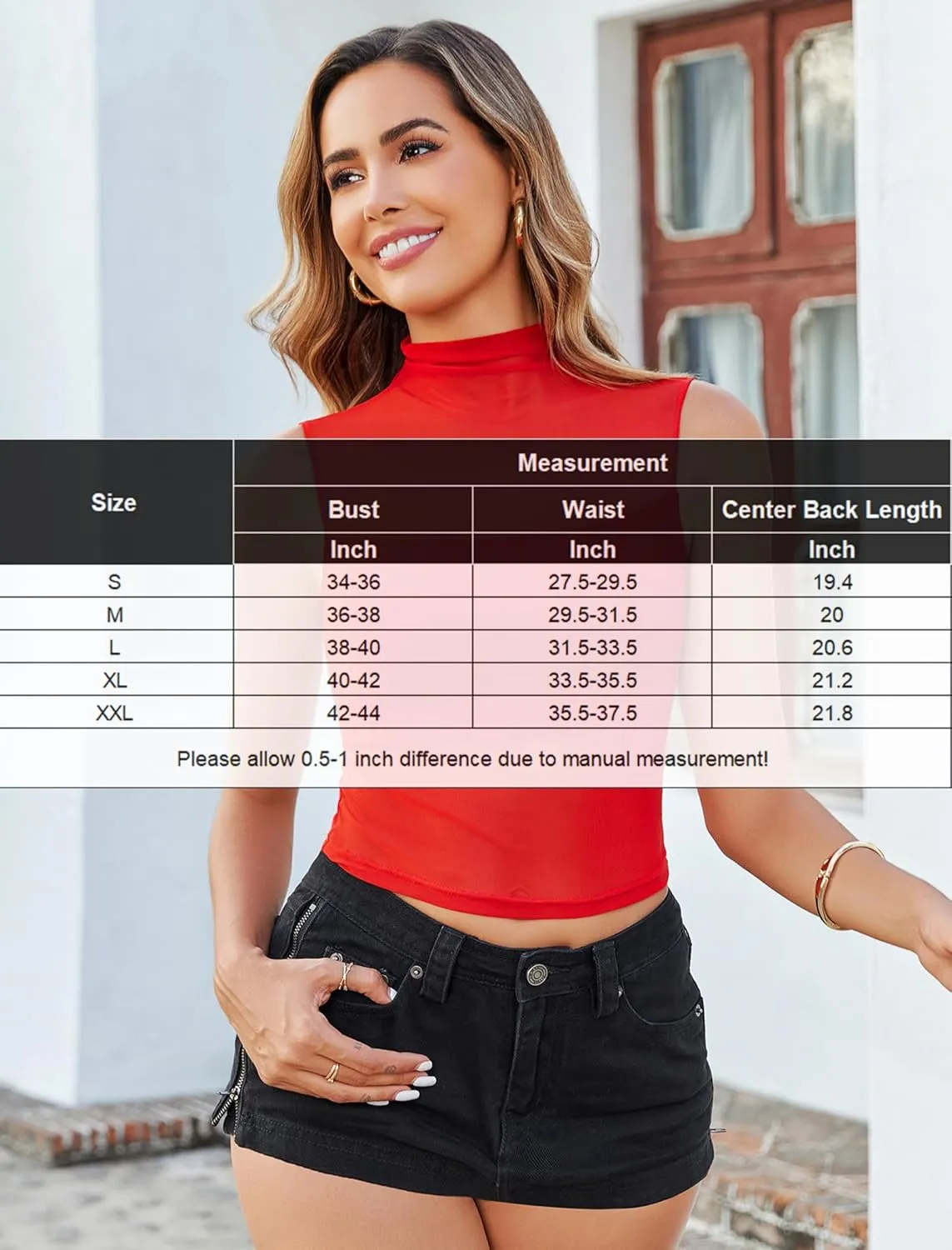 Avidlove Sexy Mesh Top Women's Sleeveless Sheer Tops Mock Neck See Through Tank Blouses Shirts