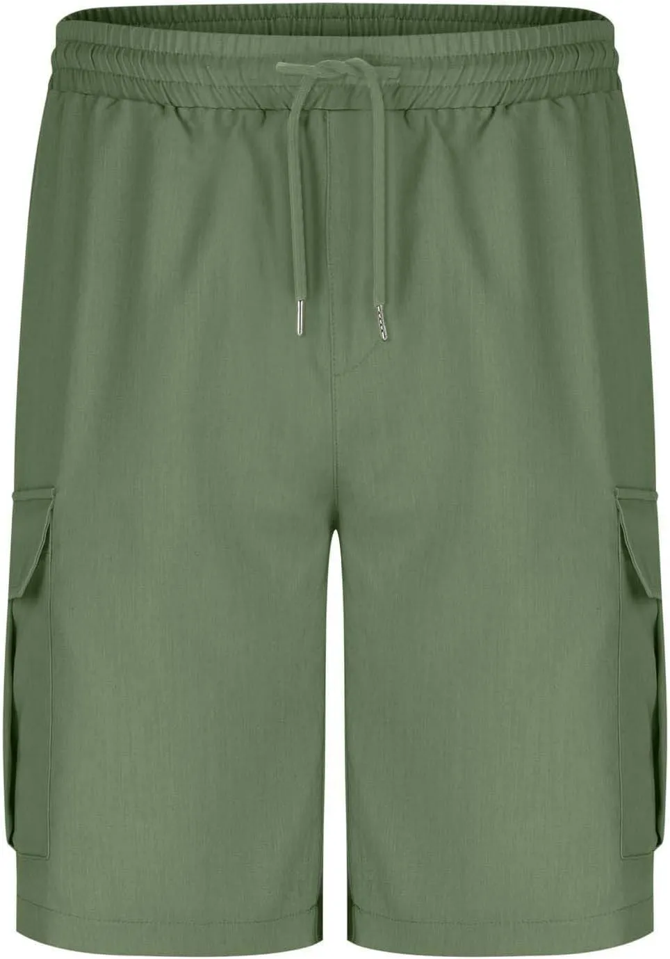 Cargo Shorts for Men Casual 2025 Summer Outdoor Workout Short Pants Trendy Elastic Waist Lightweight Work Shorts