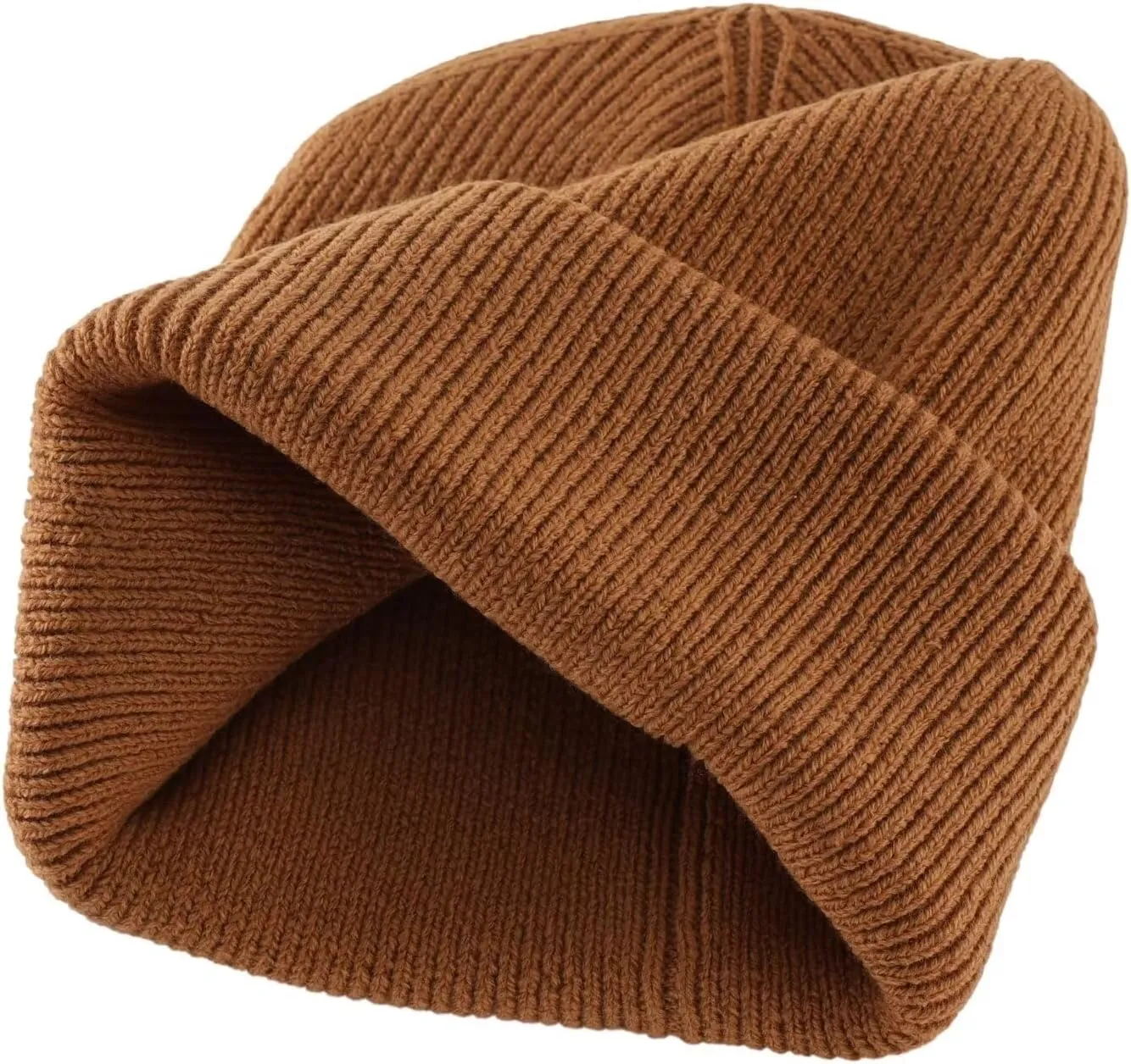 Connectyle Men's Cuffed Beanie Hat Thick Knitted Winter Hat Acrylic Warm Stocking Skull Caps