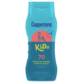 Coppertone Kids SPF 70, Sunscreen Water Resistant Lotion, 8 fl oz