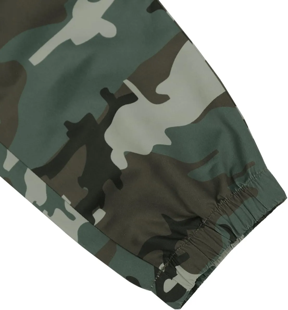 Floerns Men's Camo Print Drawstring Waist Cargo Pants Flap Pocket Side Sweatpants Workout Joggers