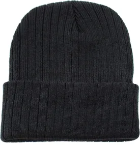 Gelante Men Women Warm Knit Cuffed Plain Beanie Hat Skull Cap.