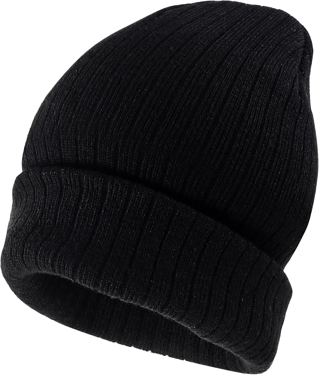 Gelante Men Women Warm Knit Cuffed Plain Beanie Hat Skull Cap.