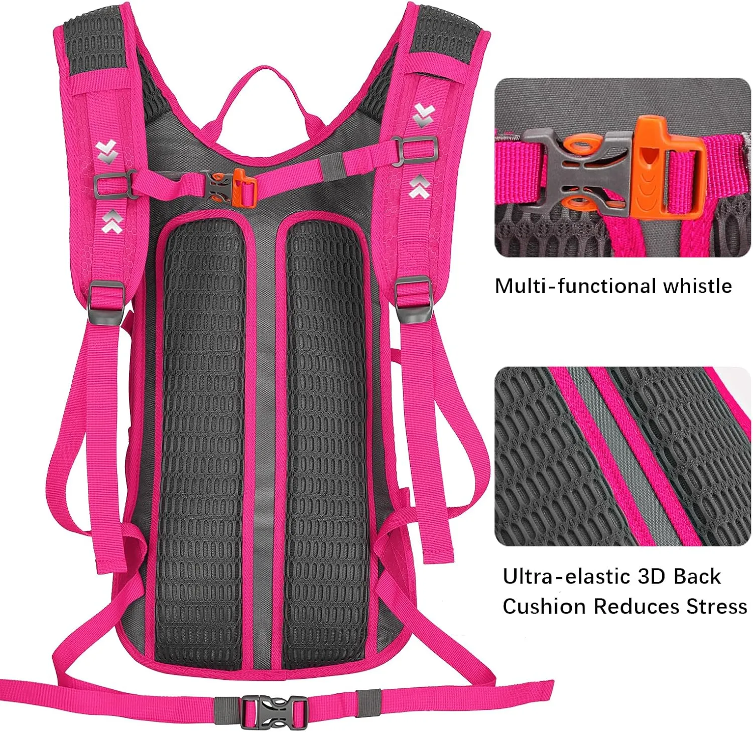 Hydration Backpack 18L with Water Bladder 2L Hiking Water Backpack Women Men Lightweight Hydration Pack for Cycling