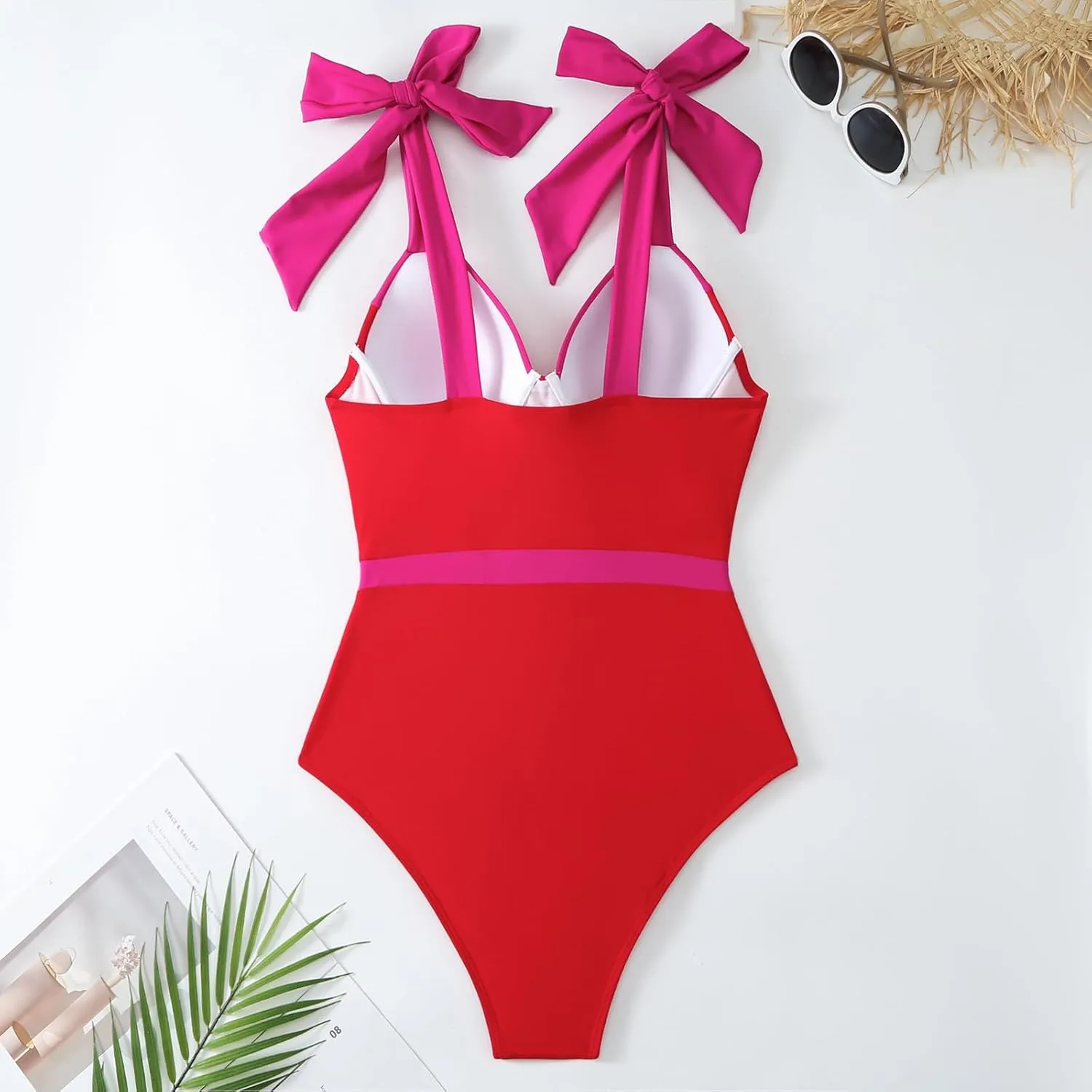 IBAKOM One Piece Swimsuit with Cover Ups Women Push Up Two Pieces Bathing Suit Sexy Bikini Set Wrap Skirt Swimwear Sarong