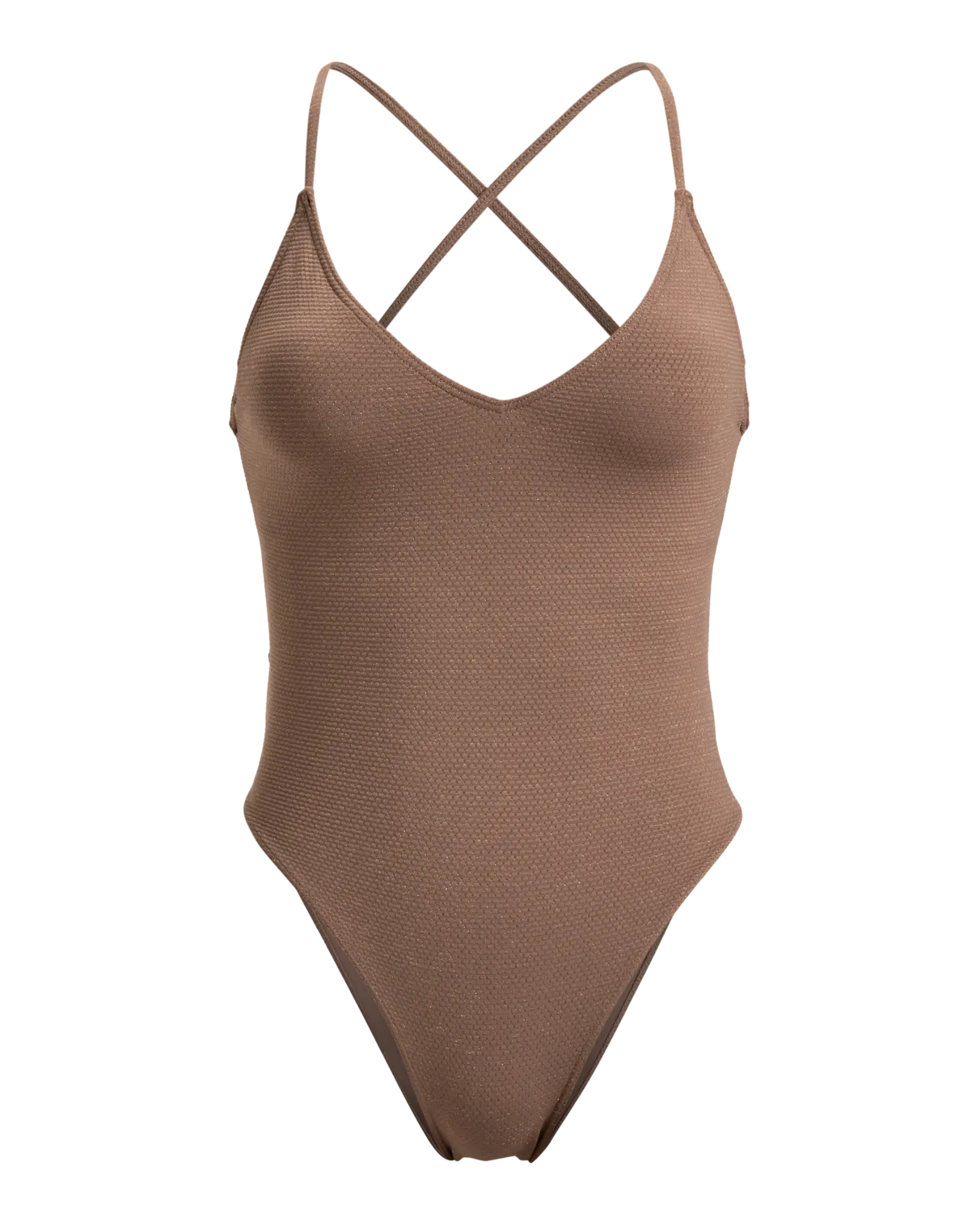 Lasca One Piece Swimsuit in Deep Taupe