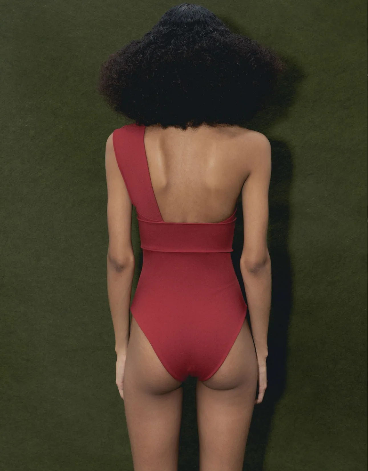 Maria One Piece in Burgundy Crepe