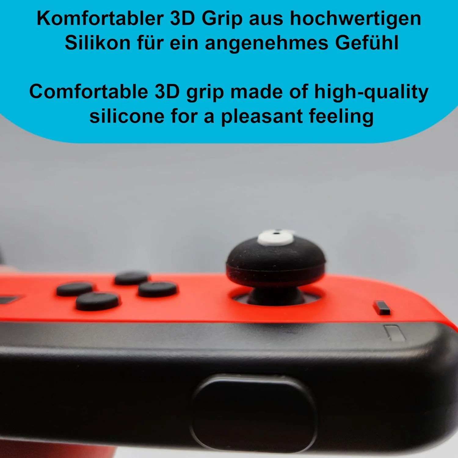 MatoSan Thumbstick Grip Caps for Switch Joy-Con  Soft Silicone Joystick Covers for Switch & Switch OLED  Non-Slip Controller Grips  Joycon Stick Accessories