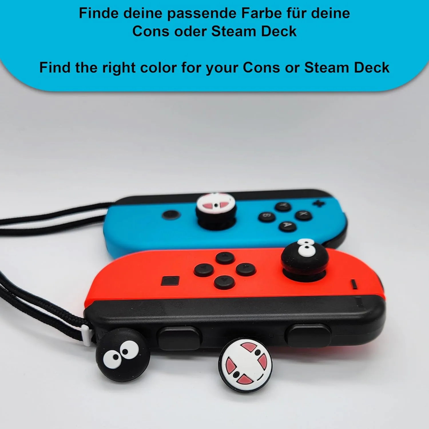 MatoSan Thumbstick Grip Caps for Switch Joy-Con  Soft Silicone Joystick Covers for Switch & Switch OLED  Non-Slip Controller Grips  Joycon Stick Accessories