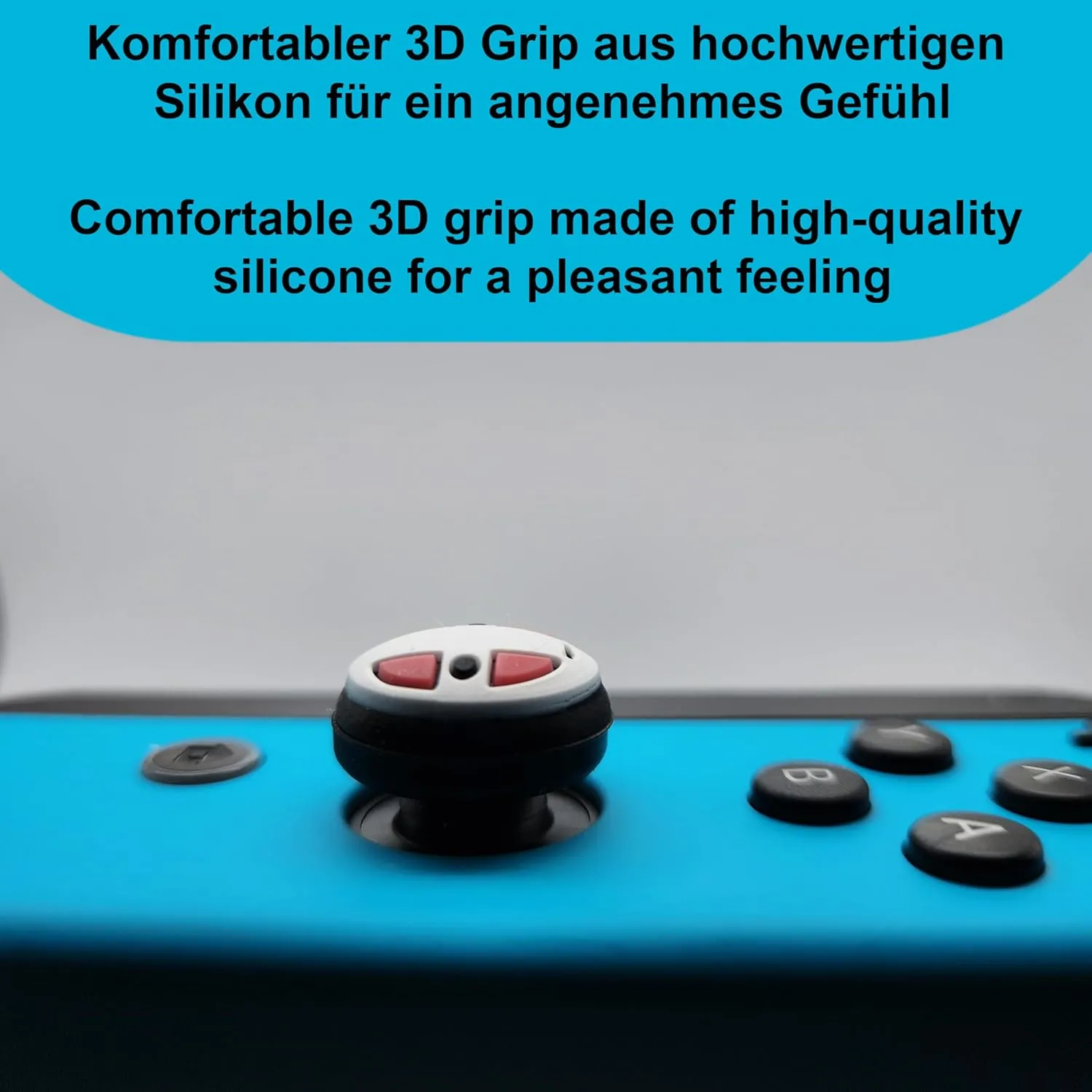 MatoSan Thumbstick Grip Caps for Switch Joy-Con  Soft Silicone Joystick Covers for Switch & Switch OLED  Non-Slip Controller Grips  Joycon Stick Accessories