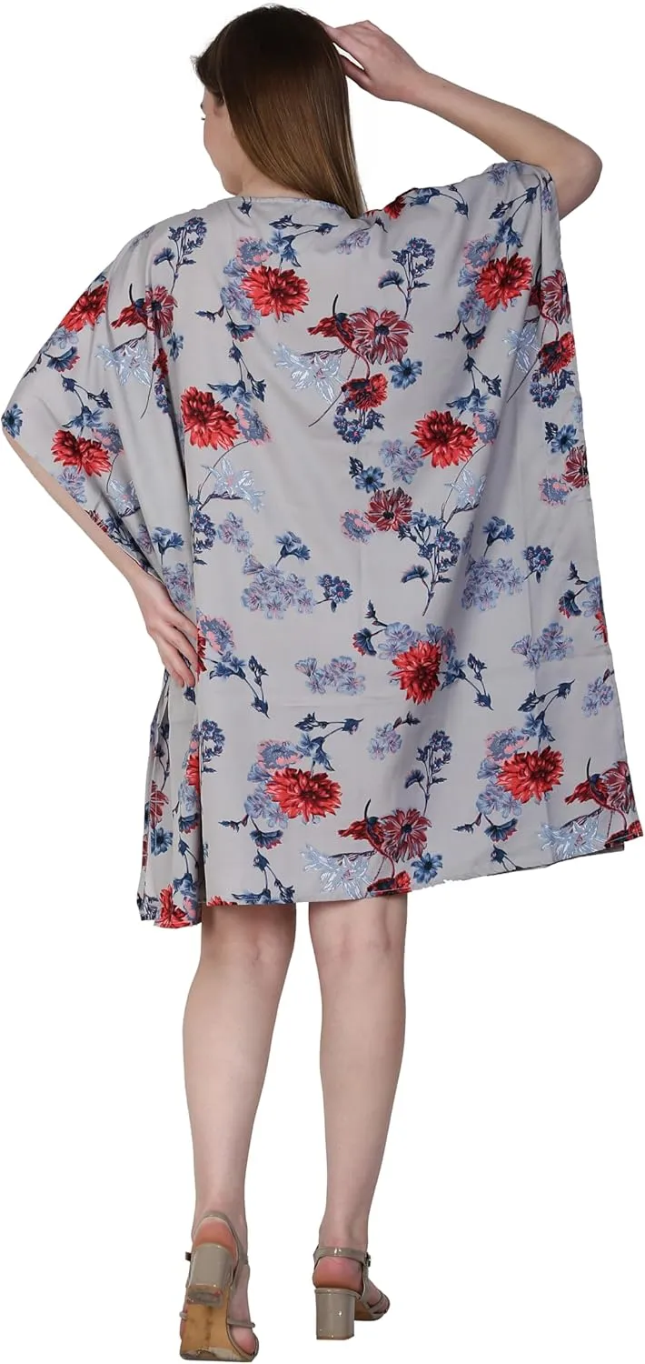 SheKaf Womens Turkish Kaftan Kimono Maxi Dress Caftan Beach Swimsuit Cover up Loungewear