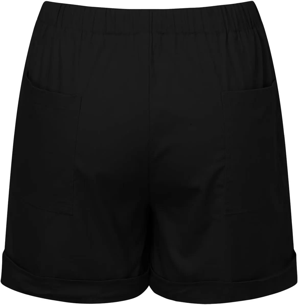 Womens Shorts Casual Shorts with Pockets Drawstring Elastic Waist Cotton Plus Size Beach Trendy Summer Clothes