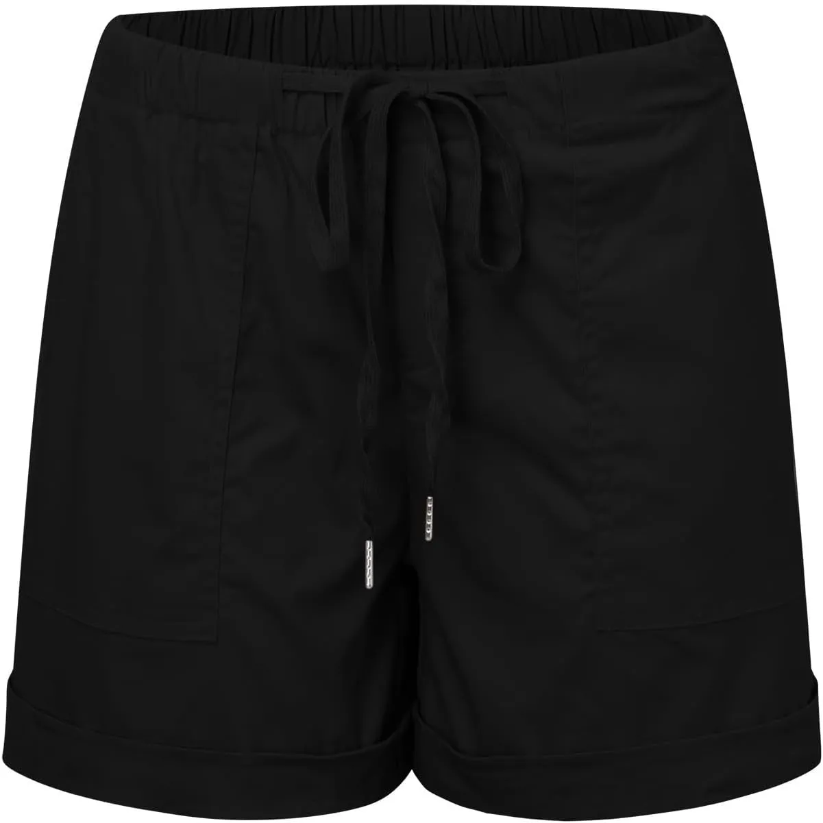 Womens Shorts Casual Shorts with Pockets Drawstring Elastic Waist Cotton Plus Size Beach Trendy Summer Clothes