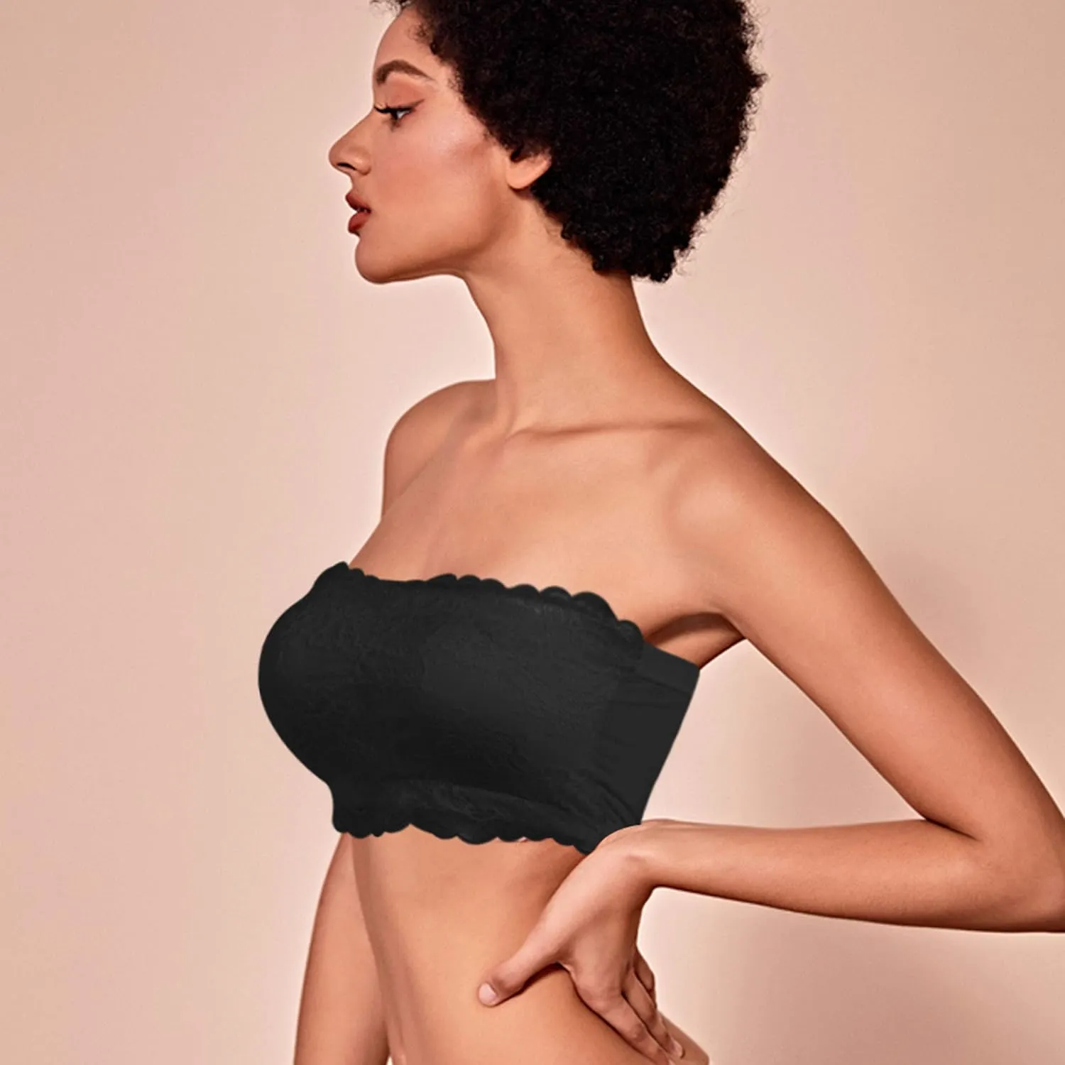 Women's Strapless Bralette Seamless Bandeau Tube Top Bra 3 & 2 Packs