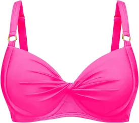 Women's Underwire Bikini Top - Push Up Swimsuit Top Only Twist Front Bathing Suit 2025 Retro Swim Bra